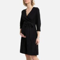 Robe de grossesse cache-cur Vert;Noir LA REDOUTE COLLECTIONS